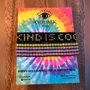 Ayounik Beaded Friendship Bracelet Set, NWT